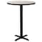 National Public Seating Round 36" W, 36" L, 42" H, Particleboard/HPL Laminate - 1.25", Grey CT13636XBGY - alternate 1